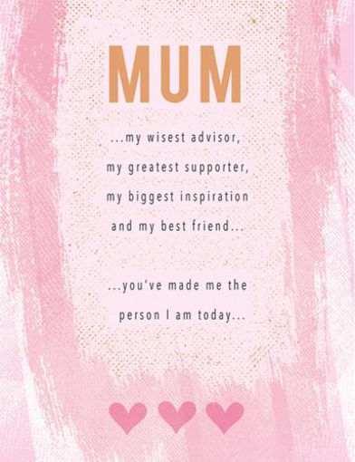 Picture of MUM MY WISEST ADVISOR MOTHERS DAY CARD